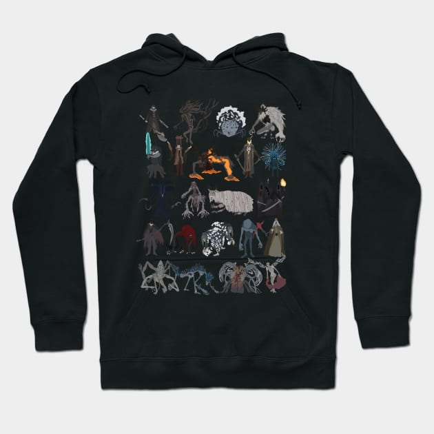 Bloodborne all bosses Hoodie by DigitalCleo